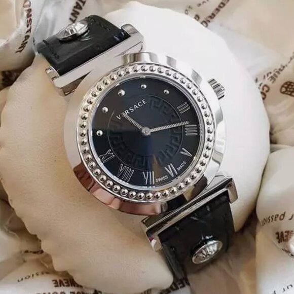 Versace Black Dial 35mm Watch New main image 4